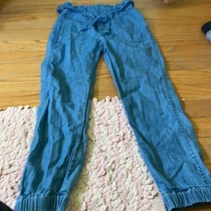 Mini Biden linen joggers